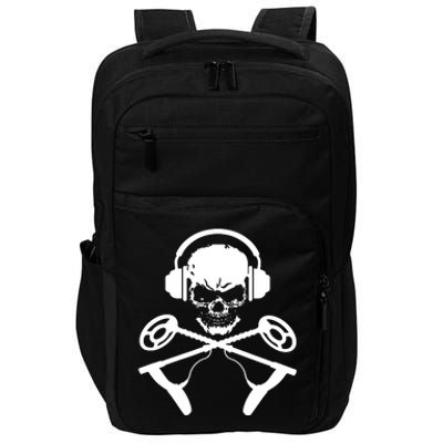 Skull And Metal Detector Crossbones Metal Detecting Impact Tech Backpack