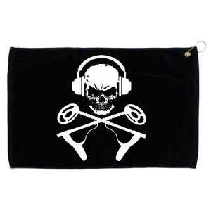 Skull And Metal Detector Crossbones Metal Detecting Grommeted Golf Towel