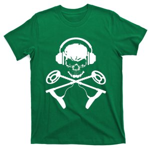 Skull And Metal Detector Crossbones Metal Detecting T-Shirt