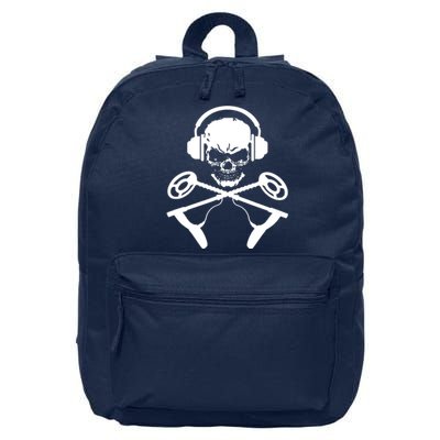 Skull And Metal Detector Crossbones Metal Detecting 16 in Basic Backpack