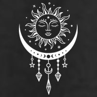 Sun And Moon Celestial Boho Mystical Print Witchy Magic Moon Knit Cap Winter Beanie