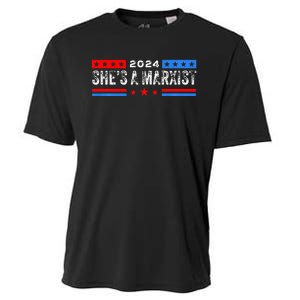 SheS A Marxist Elections 2024 Democrat Republican Cooling Performance Crew T-Shirt