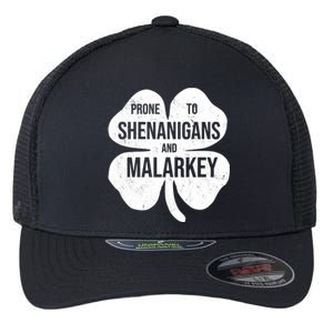 Shenanigans And Malarkey Funny St Patrick's Day Flexfit Unipanel Trucker Cap