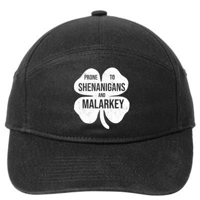 Shenanigans And Malarkey Funny St Patrick's Day 7-Panel Snapback Hat
