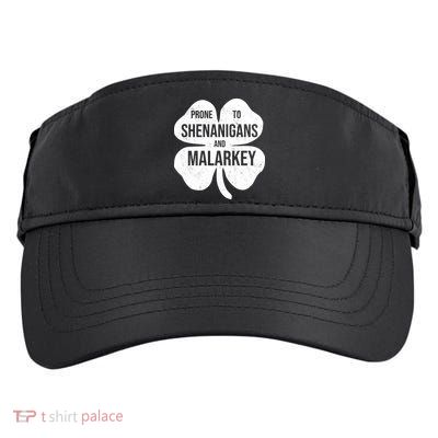 Shenanigans And Malarkey Funny St Patrick's Day Adult Drive Performance Visor