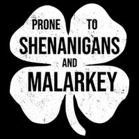 Shenanigans And Malarkey Funny St Patrick's Day Drawstring Bag