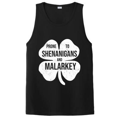 Shenanigans And Malarkey Funny St Patrick's Day PosiCharge Competitor Tank