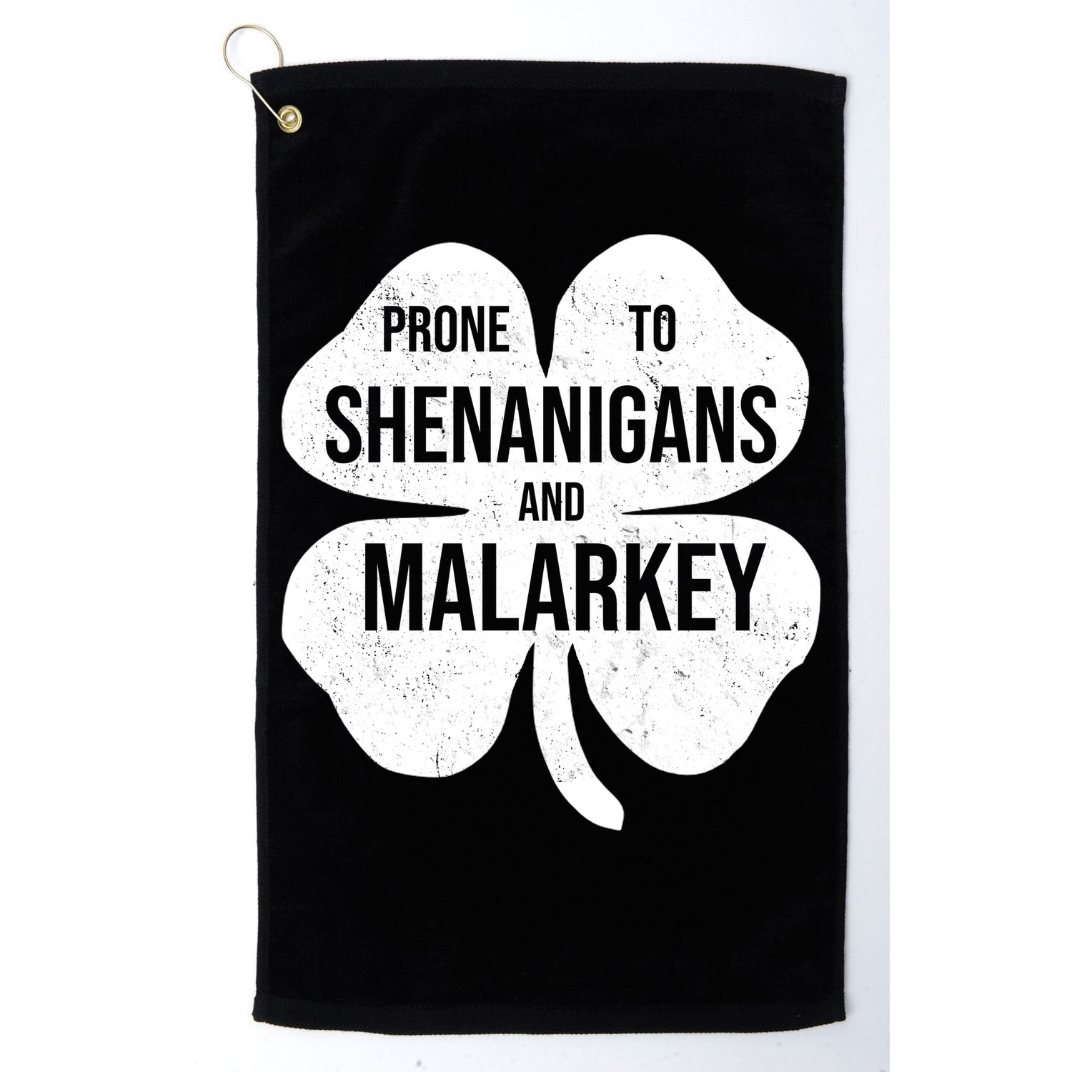 Shenanigans And Malarkey Funny St Patrick's Day Golf Towel