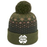 Shenanigans And Malarkey Funny St Patrick's Day The Baniff Cuffed Pom Beanie