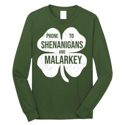 Shenanigans And Malarkey Funny St Patrick's Day Long Sleeve Shirt