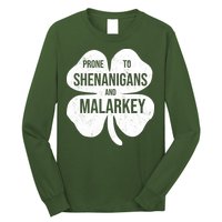 Shenanigans And Malarkey Funny St Patrick's Day Long Sleeve Shirt