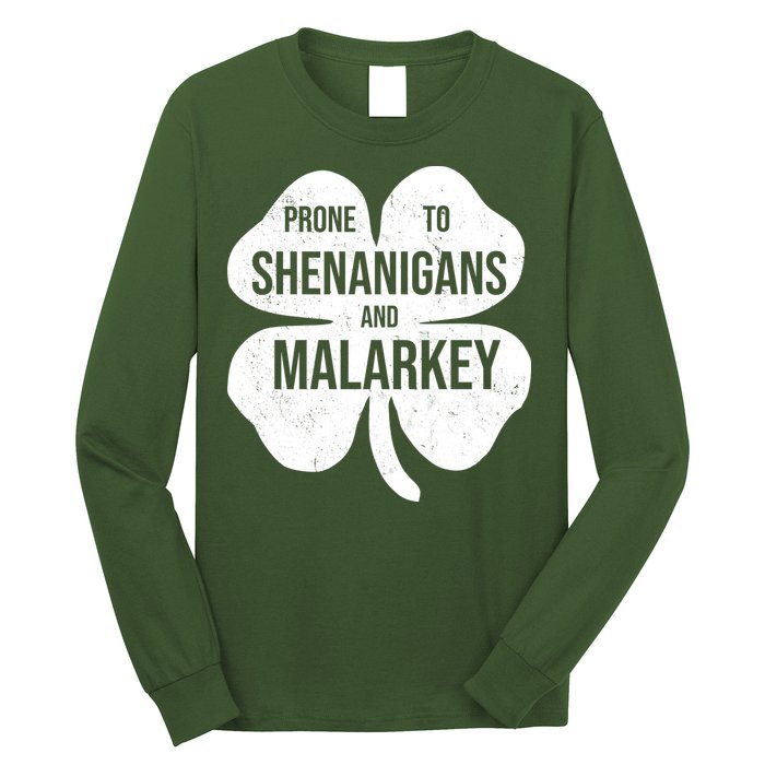 Shenanigans And Malarkey Funny St Patrick's Day Long Sleeve Shirt
