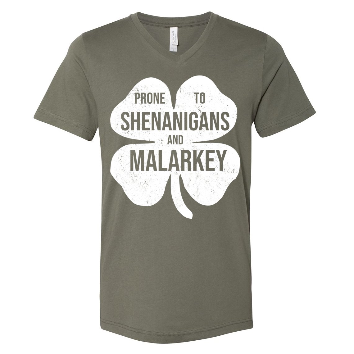 Shenanigans And Malarkey Funny St Patrick's Day V-Neck T-Shirt