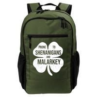 Shenanigans And Malarkey Funny St Patrick's Day Backpack