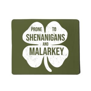 Shenanigans And Malarkey Funny St Patrick's Day Mousepad