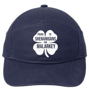 Shenanigans And Malarkey Funny St Patrick's Day 7-Panel Snapback Hat