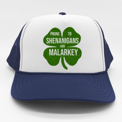 Shenanigans And Malarkey Funny St Patrick's Day Trucker Hat