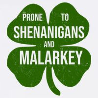 Shenanigans And Malarkey Funny St Patrick's Day Garment-Dyed Sweatshirt