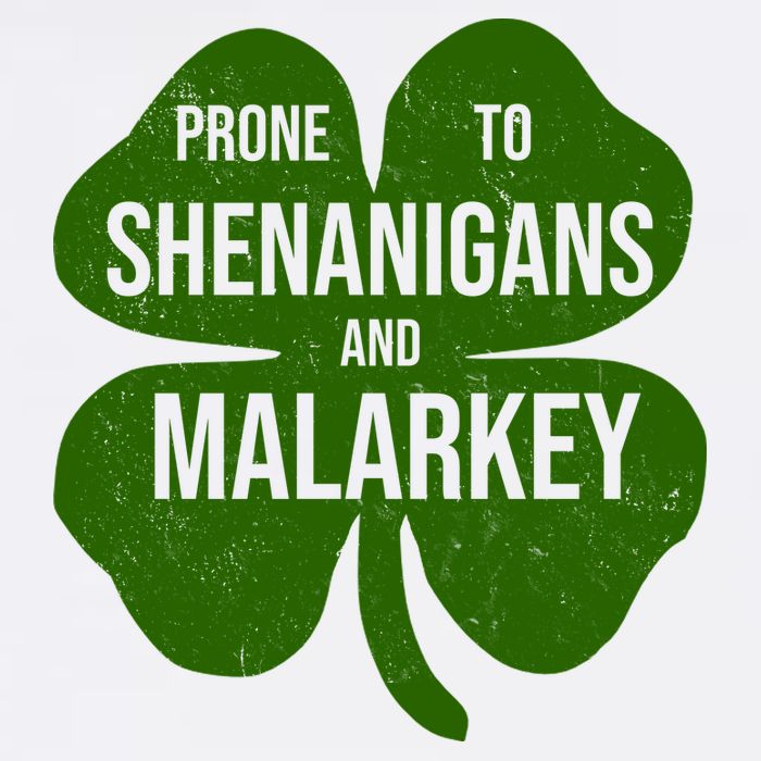 Shenanigans And Malarkey Funny St Patrick's Day Garment-Dyed Sweatshirt