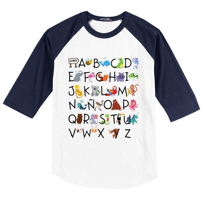 SPANISH ALPHABET MAESTRA SPANISH TEACHER Baseball Sleeve Shirt