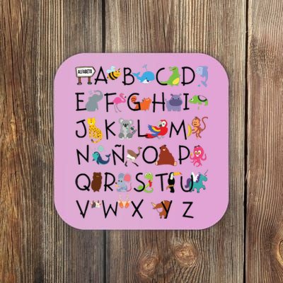 SPANISH ALPHABET MAESTRA SPANISH TEACHER Coaster