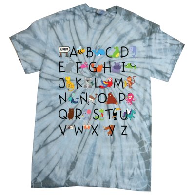 SPANISH ALPHABET MAESTRA SPANISH TEACHER Tie-Dye T-Shirt