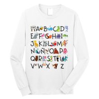 SPANISH ALPHABET MAESTRA SPANISH TEACHER Long Sleeve Shirt