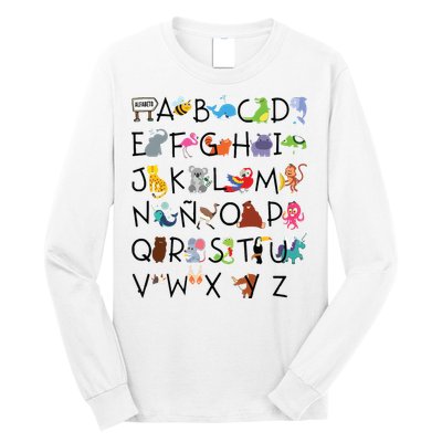 SPANISH ALPHABET MAESTRA SPANISH TEACHER Long Sleeve Shirt