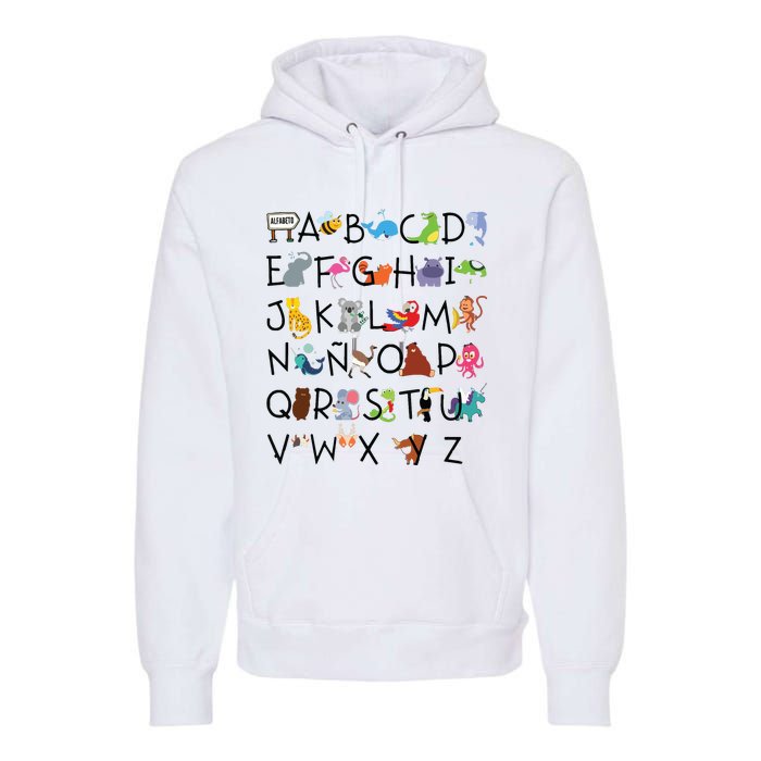 SPANISH ALPHABET MAESTRA SPANISH TEACHER Premium Hoodie