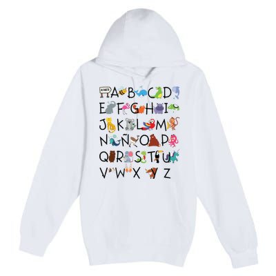 SPANISH ALPHABET MAESTRA SPANISH TEACHER Premium Pullover Hoodie