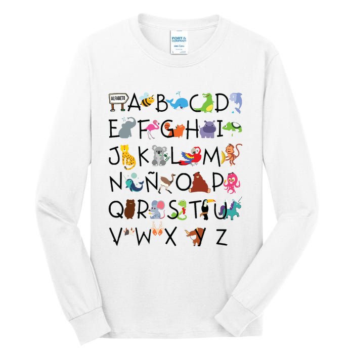 SPANISH ALPHABET MAESTRA SPANISH TEACHER Tall Long Sleeve T-Shirt