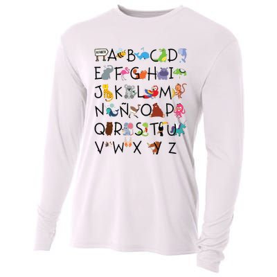 SPANISH ALPHABET MAESTRA SPANISH TEACHER Cooling Performance Long Sleeve Crew