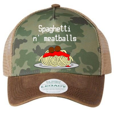 Spaghetti And Meatballs Spaghetti And Meatballs Cool Gift Legacy Tie Dye Trucker Hat