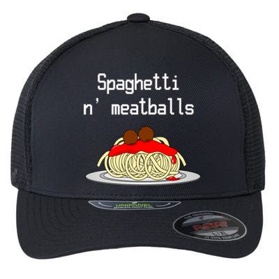 Spaghetti And Meatballs Spaghetti And Meatballs Cool Gift Flexfit Unipanel Trucker Cap