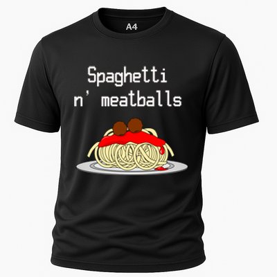 Spaghetti And Meatballs Spaghetti And Meatballs Cool Gift Cooling Performance Crew T-Shirt