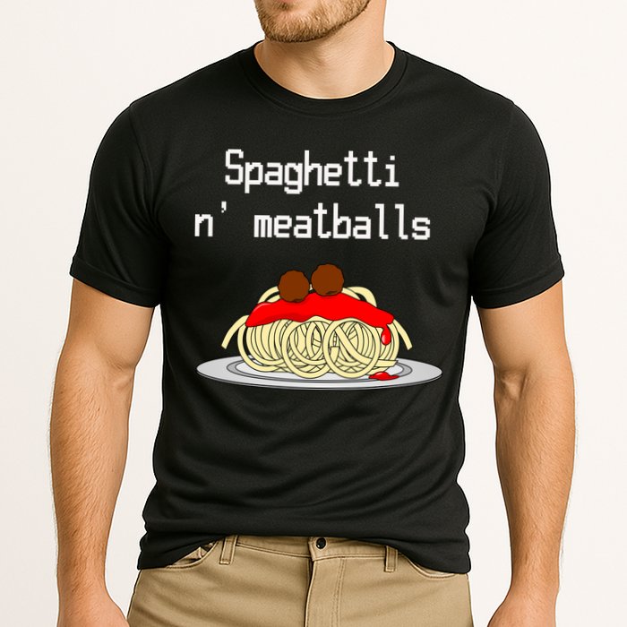Spaghetti And Meatballs Spaghetti And Meatballs Cool Gift Cooling Performance Crew T-Shirt