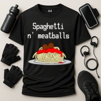 Spaghetti And Meatballs Spaghetti And Meatballs Cool Gift Cooling Performance Crew T-Shirt