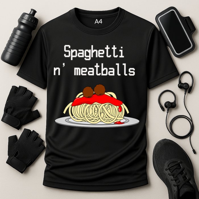 Spaghetti And Meatballs Spaghetti And Meatballs Cool Gift Cooling Performance Crew T-Shirt