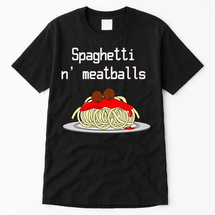 Spaghetti And Meatballs Spaghetti And Meatballs Cool Gift Tall T-Shirt