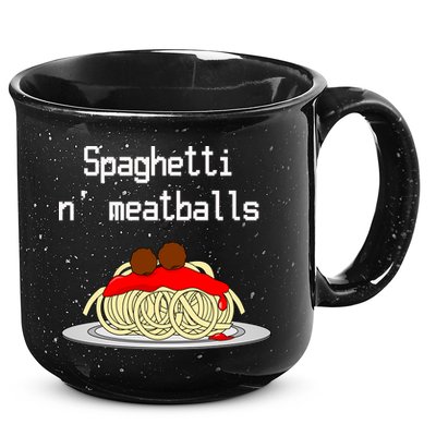 Spaghetti And Meatballs Spaghetti And Meatballs Cool Gift 15oz Campfire Ceramic Mug
