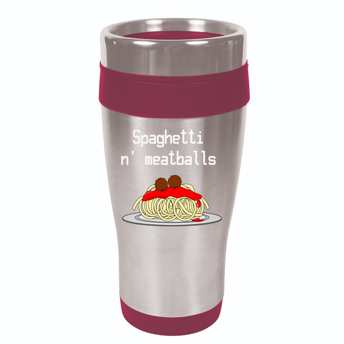 Spaghetti And Meatballs Spaghetti And Meatballs Cool Gift 16oz Travel Tumbler
