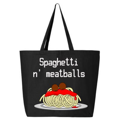 Spaghetti And Meatballs Spaghetti And Meatballs Cool Gift 25L Jumbo Tote
