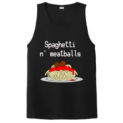 Spaghetti And Meatballs Spaghetti And Meatballs Cool Gift PosiCharge Competitor Tank