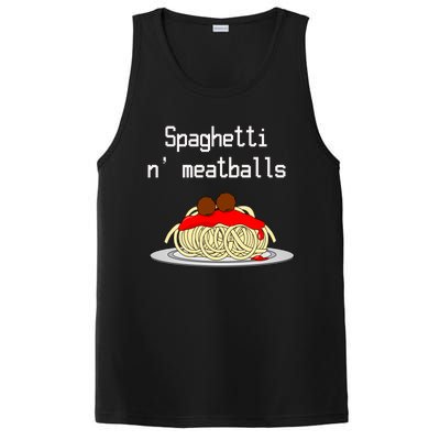 Spaghetti And Meatballs Spaghetti And Meatballs Cool Gift PosiCharge Competitor Tank