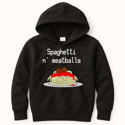 Spaghetti And Meatballs Spaghetti And Meatballs Cool Gift Kids Hoodie