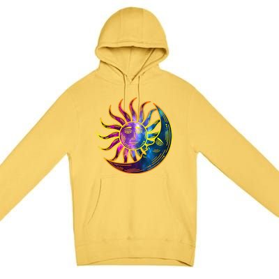 Sun And Moon Mystical Classic Premium Pullover Hoodie