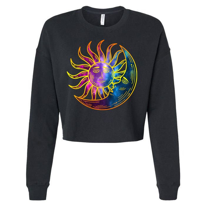 Sun And Moon Mystical Classic Cropped Pullover Crew