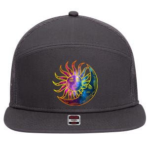 Sun And Moon Mystical Classic 7 Panel Mesh Trucker Snapback Hat