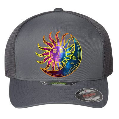 Sun And Moon Mystical Classic Flexfit Unipanel Trucker Cap