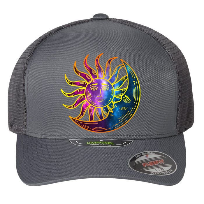 Sun And Moon Mystical Classic Flexfit Unipanel Trucker Cap
